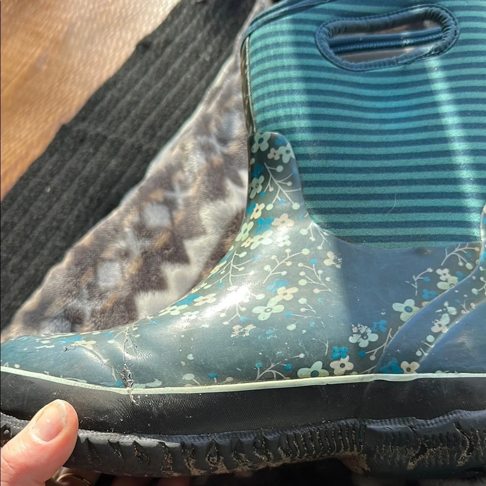 Bogs blue and Black Waterproof Rain & Snow Boots